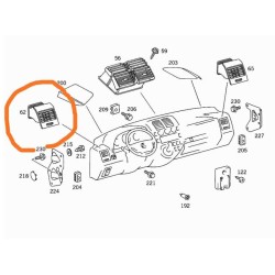 Mercedes Vito Sol Havalandırma Izgarası