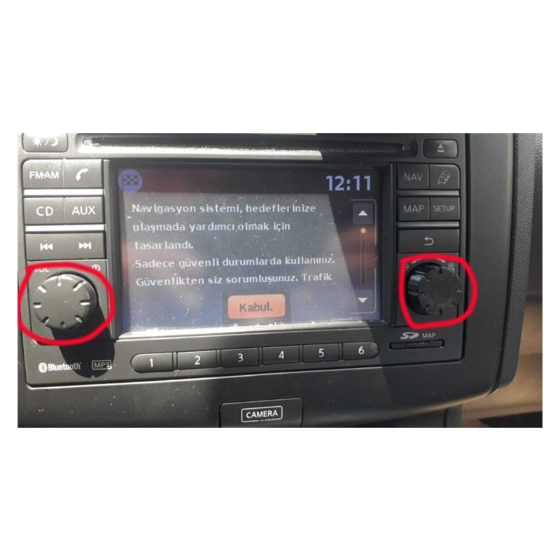 Nissan Qashqai Multimedya Radyo Ses Ayar Düğmesi